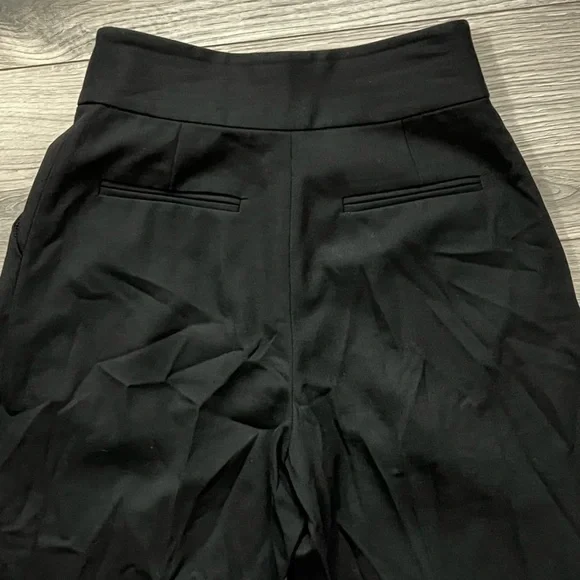 Argent Women’s Workwear Seasonal Wool Pleated Trouser PantsBlack2